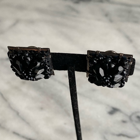 Black Bead Signed Shoe Clips - Picture 9 of 11